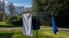 30M 3 ARM ROTARY WASHING LINE Includes Socket *FREE BASKET & PEGS WORTH £7.20* ~ limited time only